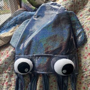 Holographic Squid Hat with Eyes